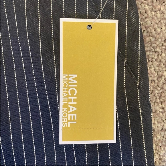 Michael Kors Women's High-Rise Straight Ankle Pants Admiral Size 14 - NWT $110 - Picture 14 of 16